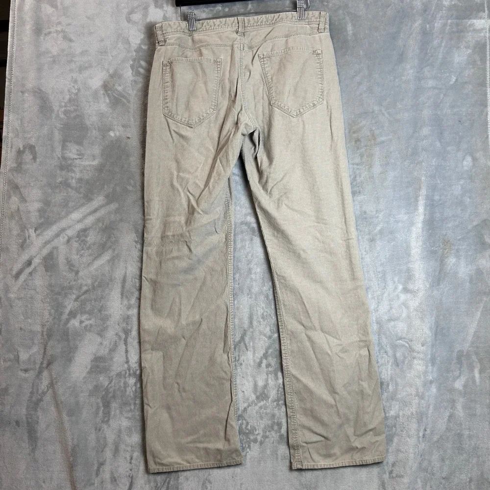 Banana Republic Mens Beige Corduroy Pants Straight Leg 5-Pocket 34x31 Sand